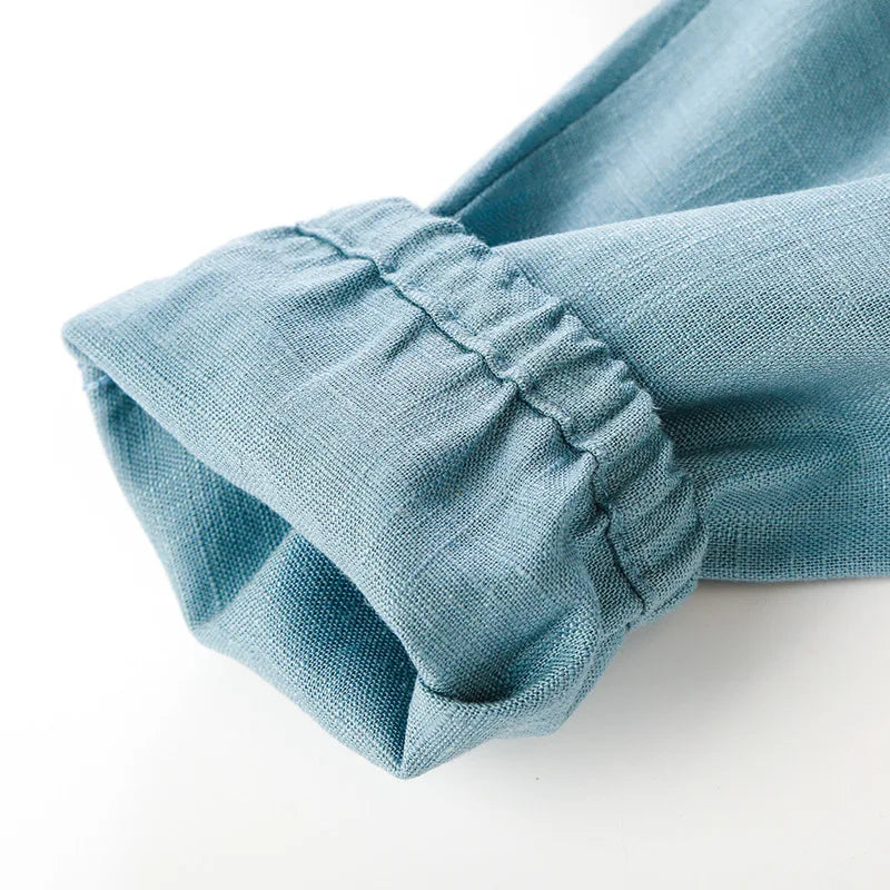 Children's Cotton And Linen Trousers Spring And Summer Thin Boys And Girls Linen Pant Baby Harem Pants WT620 - TiniLoom