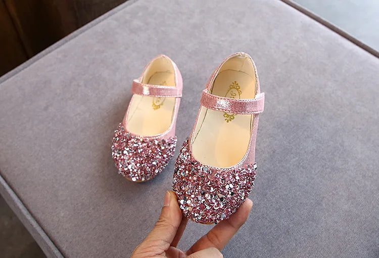 KushyShoo 2021 Spring New Children Shoes Girls Princess Shoes Glitter Children Baby Dance Shoes Casual Toddler Girl Sandals - TiniLoom
