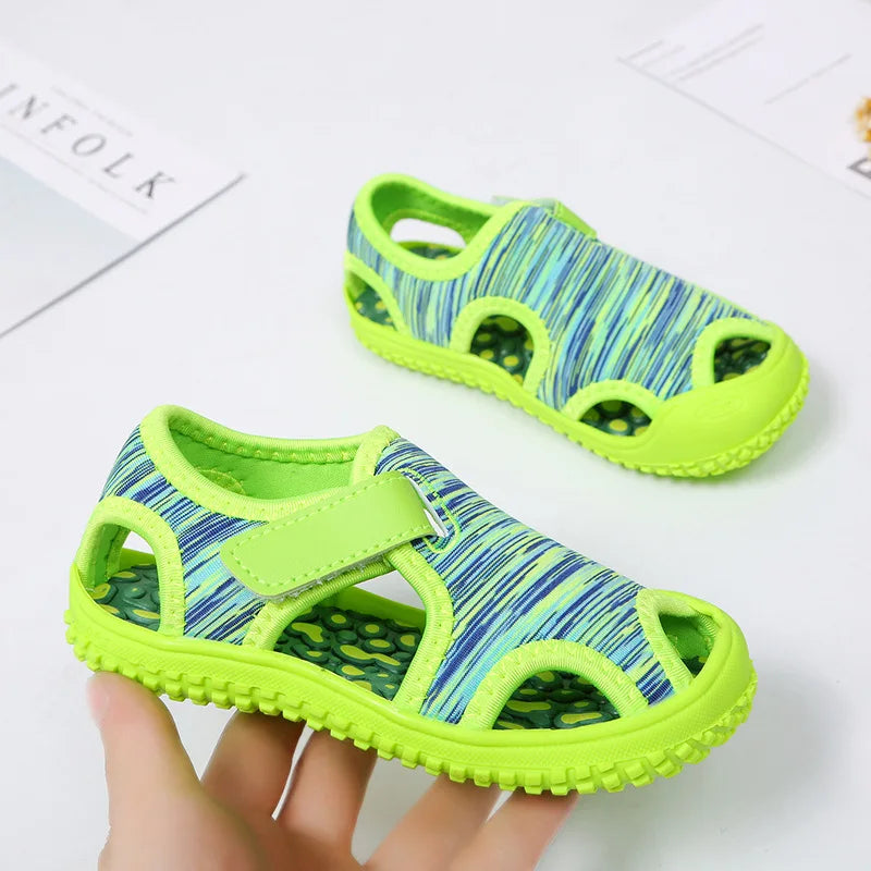 Summer Baby Boys Sandals Children Beach Sandals Soft Bottom Unisex Girls Non-slip Infant Shoes Kids Outdoor Anti-collision Shoes - TiniLoom