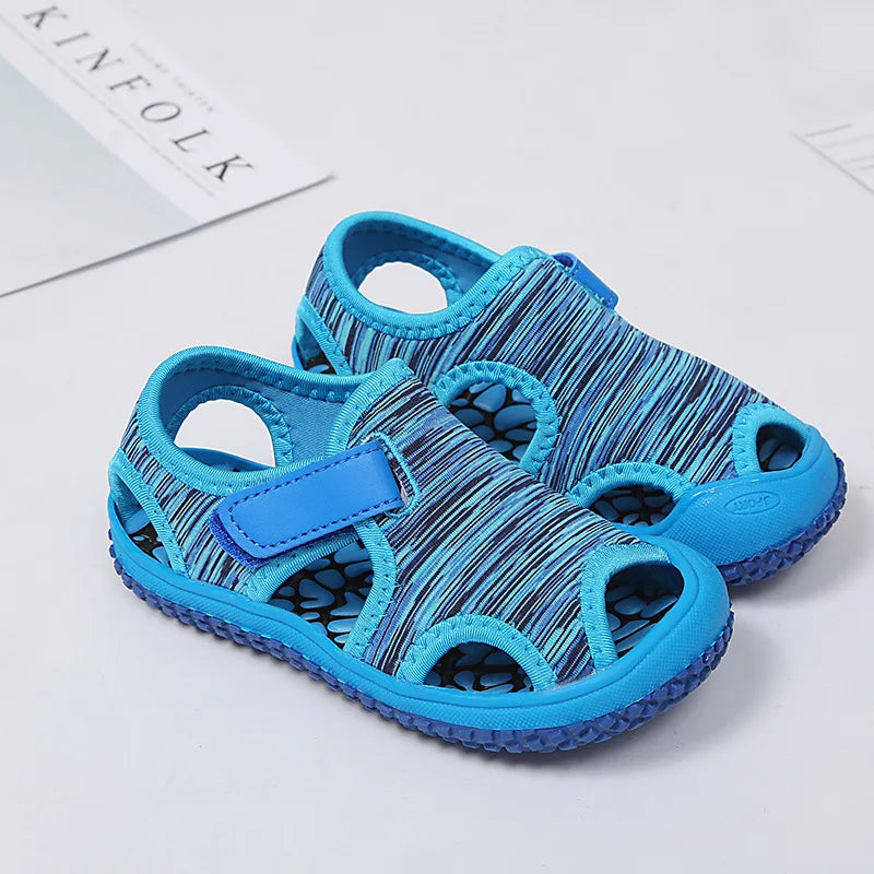 Summer Baby Boys Sandals Children Beach Sandals Soft Bottom Unisex Girls Non-slip Infant Shoes Kids Outdoor Anti-collision Shoes - TiniLoom