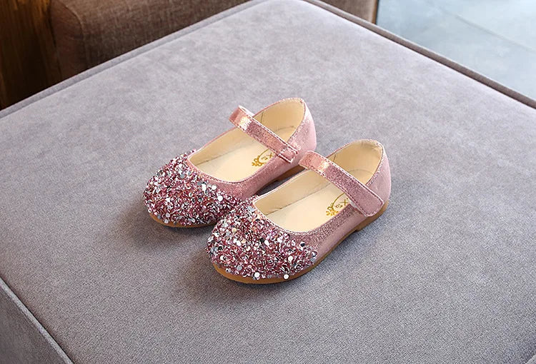 KushyShoo 2021 Spring New Children Shoes Girls Princess Shoes Glitter Children Baby Dance Shoes Casual Toddler Girl Sandals - TiniLoom