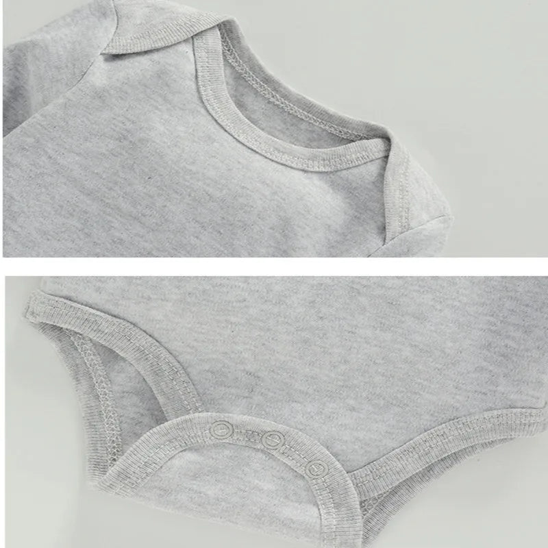 Lawadka 3-24M Cotton Bodysuit For Newborns Four Season Long Sleeve Infant Baby Girls Boys Clothes Jumpsuit Solid Baby's Rompers