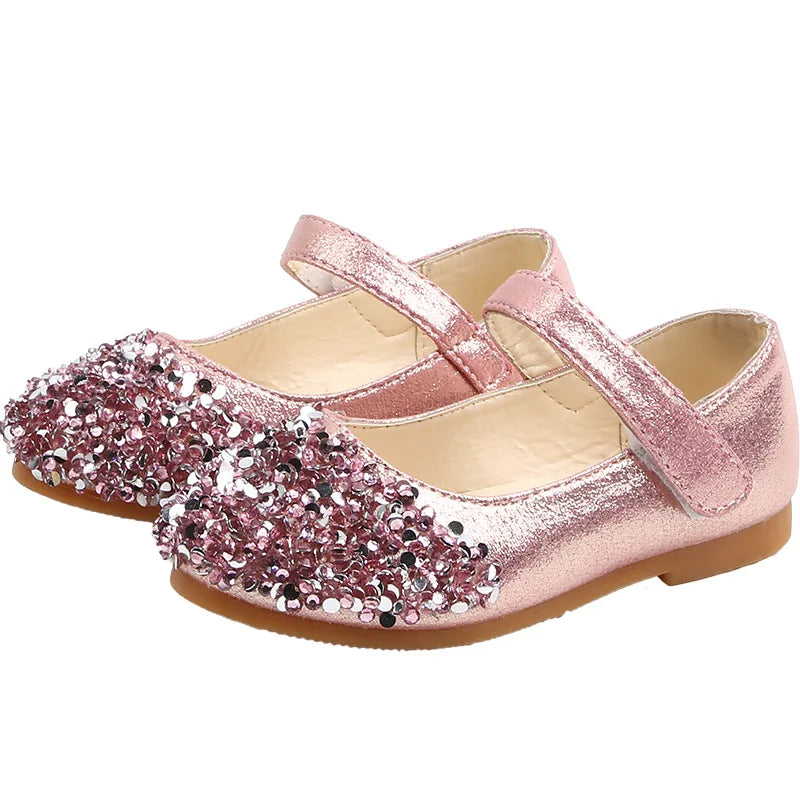 KushyShoo 2021 Spring New Children Shoes Girls Princess Shoes Glitter Children Baby Dance Shoes Casual Toddler Girl Sandals - TiniLoom