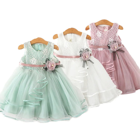 Baby Girls Dress Casual Costume Kids Dresses For Girls Flower Baby Dress Girl Party Little Princess Tutu Summer Dress Vestidos - TiniLoom