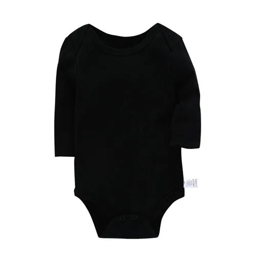 Lawadka 3-24M Cotton Bodysuit For Newborns Four Season Long Sleeve Infant Baby Girls Boys Clothes Jumpsuit Solid Baby's Rompers