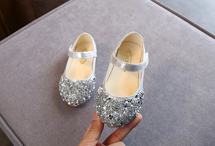 KushyShoo 2021 Spring New Children Shoes Girls Princess Shoes Glitter Children Baby Dance Shoes Casual Toddler Girl Sandals - TiniLoom
