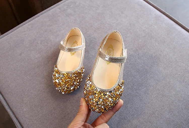KushyShoo 2021 Spring New Children Shoes Girls Princess Shoes Glitter Children Baby Dance Shoes Casual Toddler Girl Sandals - TiniLoom