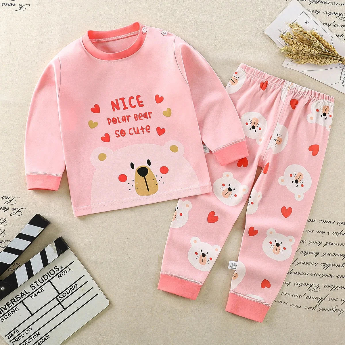 Kids Clothes Children Sets Children's Clothing Boys Girls CottonAutumn winter Clothing Pants Sleepwear Underwear Christmas Gift - TiniLoom