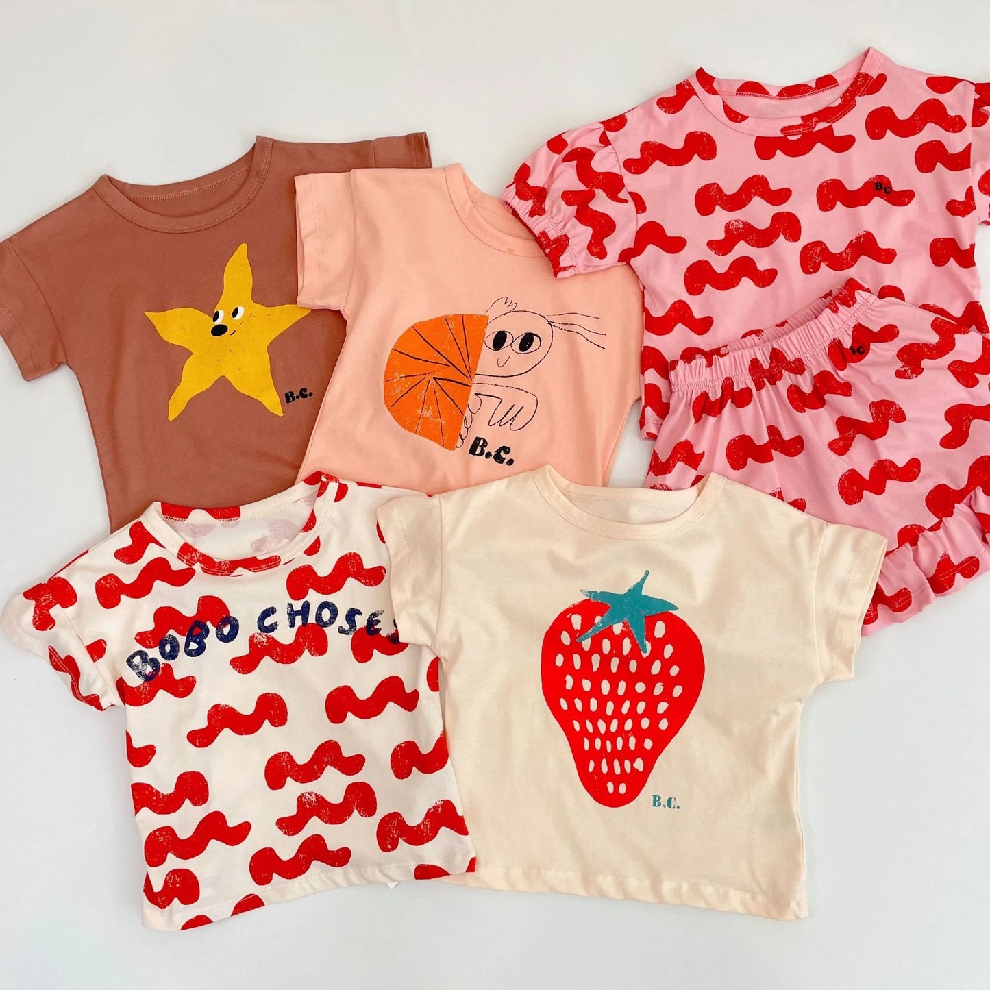 2025 Kid Clothes New Spring Sumemer Korean Baby Boys Girls Cotton Cartoon Short Sleeve T Shirts Children's Outerwear Clothings - TiniLoom