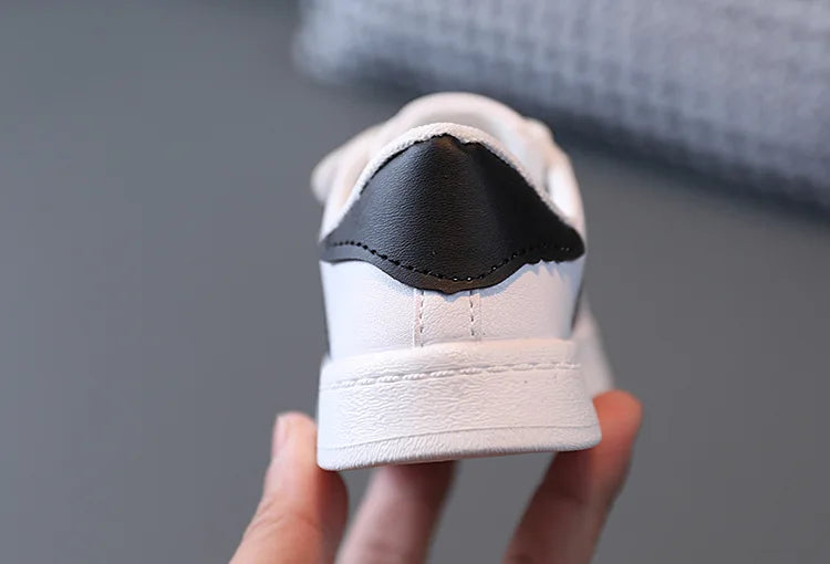 Children's Sneakers Kids Fashion Design White Non-slip Casual Shoes Boys Girls Hook Breathable Sneakers Toddler Outdoor Shoes - TiniLoom