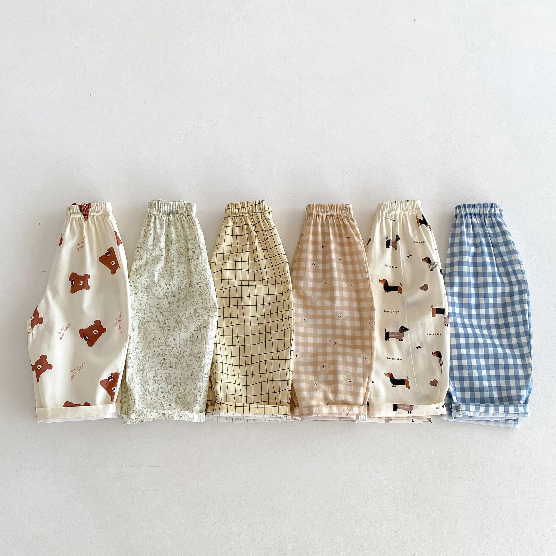 2024 New Children Trousers Plaid Printed Cartoon Fashion Baby Girls Boys Loose Casual Harem Pants Kids Pants Summer Clothes - TiniLoom