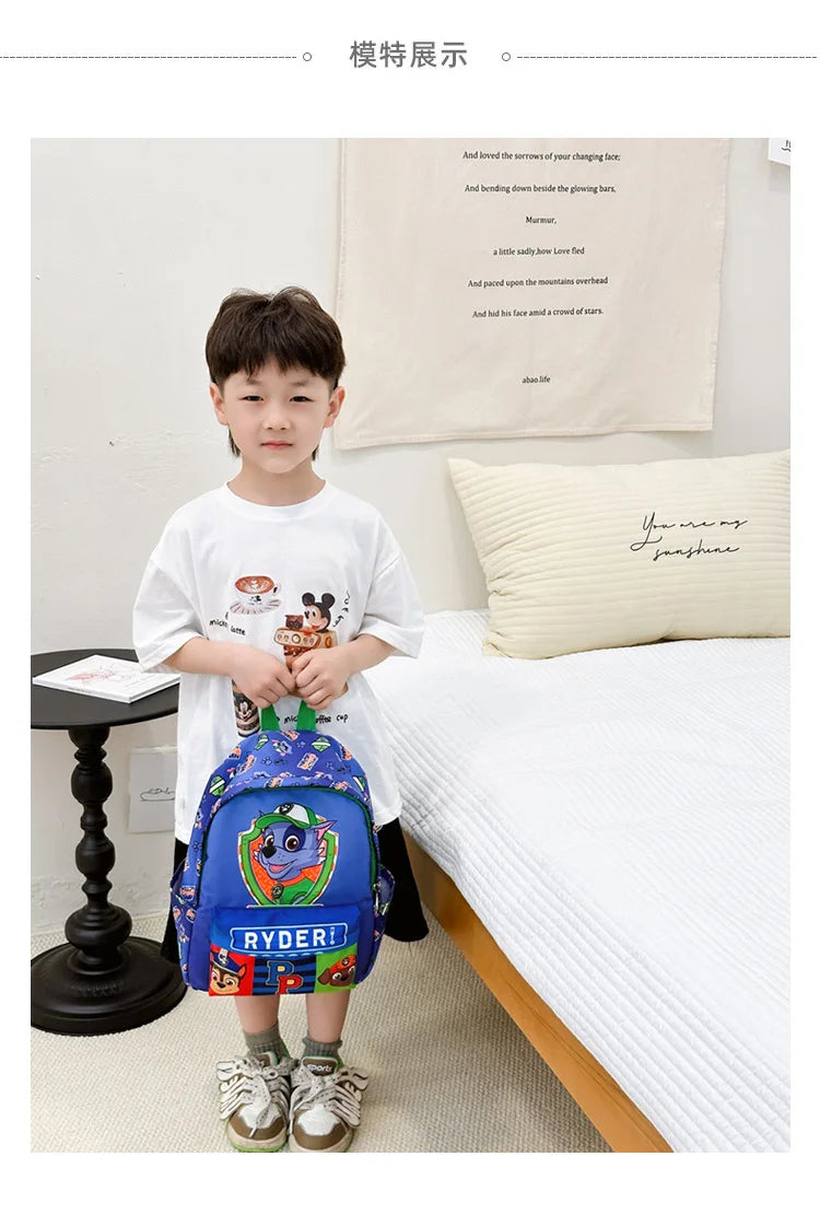Original PAW Patrol Children School Bag Cute Dogs Fashion Boy Girl Backpack Kids Kindergarten Backpacks Chase Skye Baby Gift - TiniLoom