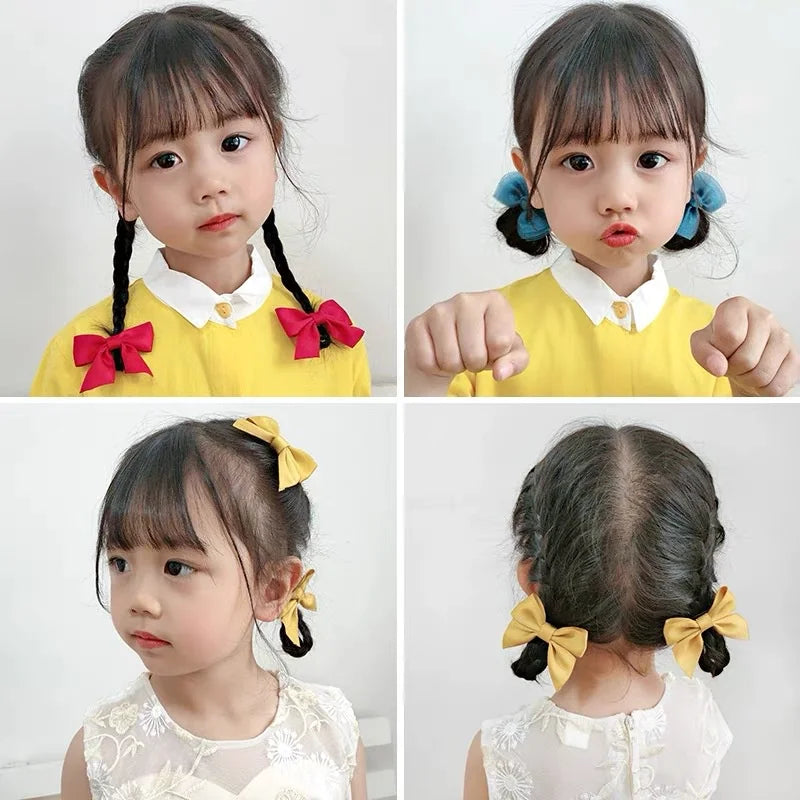 2 Piece Bow Hair Clip Elegant Flower Hair Clips For Kids Ladies Set Hairpin Hair Accessories Korean Style Bair Accessories - TiniLoom
