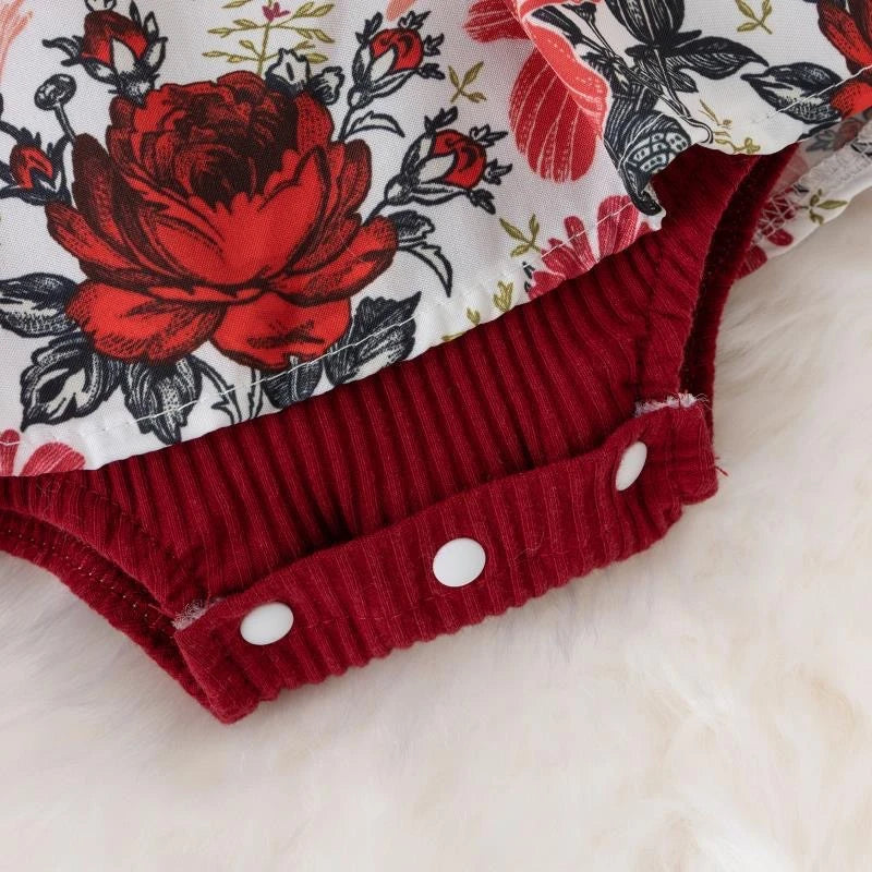Summer Baby Girl Dress With Bowknot Striped Jumpsuit Cotton Dress For Newborn Floral Clothes Baby Crawling Clothes - TiniLoom