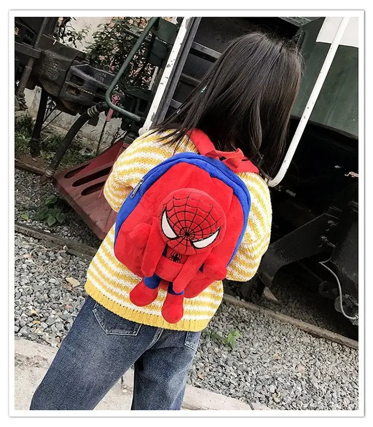Cartoon cartoon fashion character backpack children casual plush backpack cute kindergarten boy and girl schoolbag gift - TiniLoom