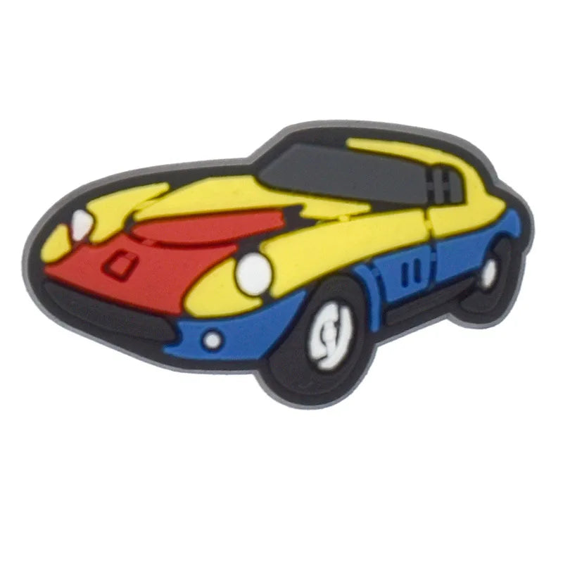 Car Shoe Charms for Crocs Accessorie Car Decorations Boys Girls Kids Women Teens Christmas Gifts Birthday Party Favors Pins - TiniLoom