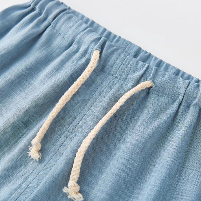 Children's Cotton And Linen Trousers Spring And Summer Thin Boys And Girls Linen Pant Baby Harem Pants WT620 - TiniLoom