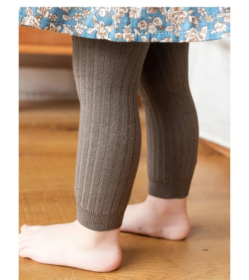 Spring Autumn Baby Boys Girls Pants Newborn Girl Leggings Tights Cotton Stretch Kids Children Knitting Trousers For 0 to 6Years - TiniLoom
