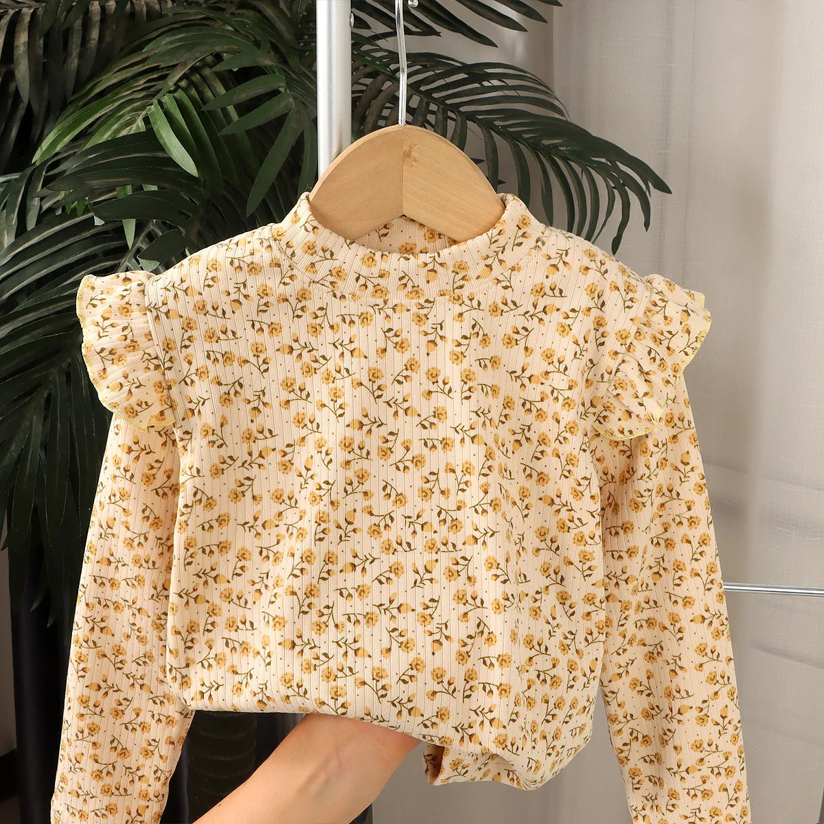 Kids Long Sleeved Undershirt Girls Cute Floral Dots T-shirt 2-10T Children Boys Sweet Tops Bottoming Shirt  t shirt for kids boy - TiniLoom