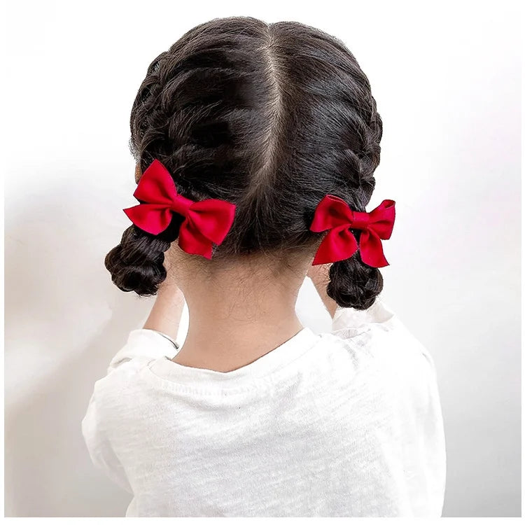 2 Piece Bow Hair Clip Elegant Flower Hair Clips For Kids Ladies Set Hairpin Hair Accessories Korean Style Bair Accessories - TiniLoom