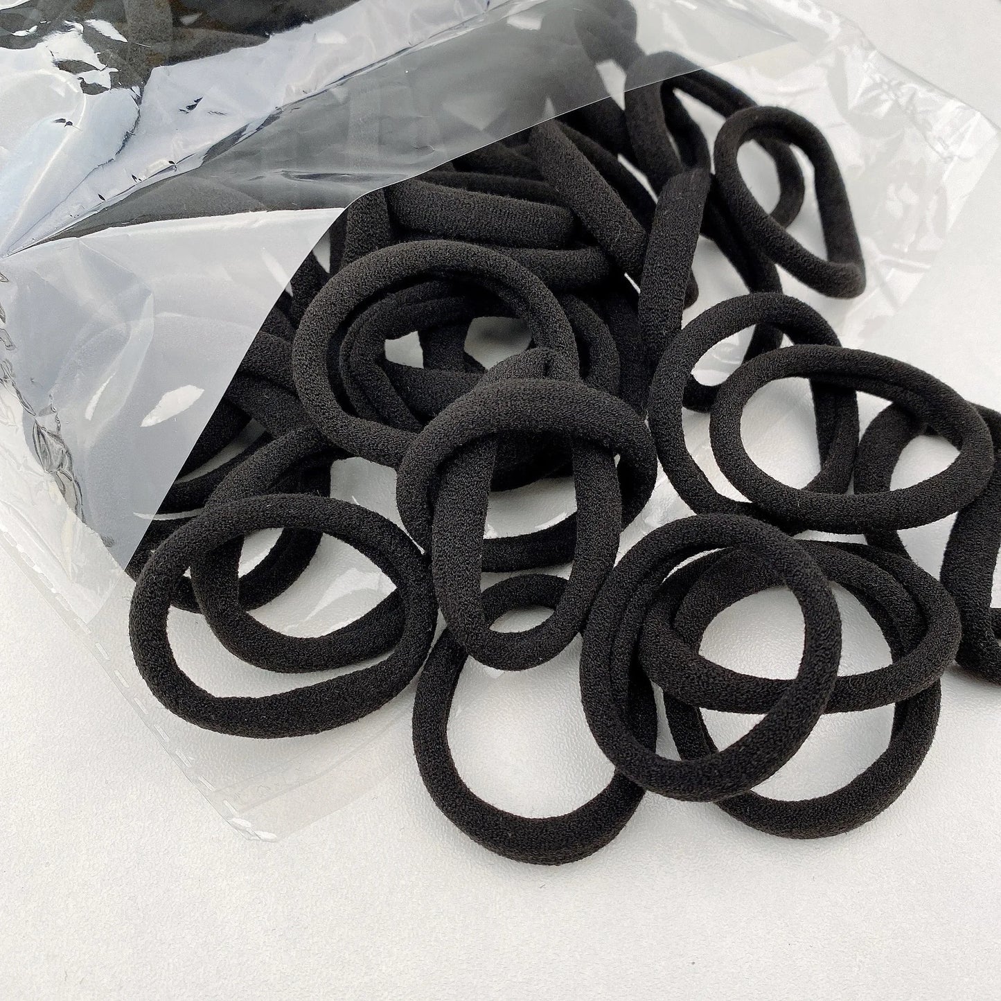 50PCS/Set New Women Girls Candy Colors Nylon Basic Scrunchie Hair Tie Ponytail Hold Hair Rubber Bands Fashion Hair Accessories - TiniLoom