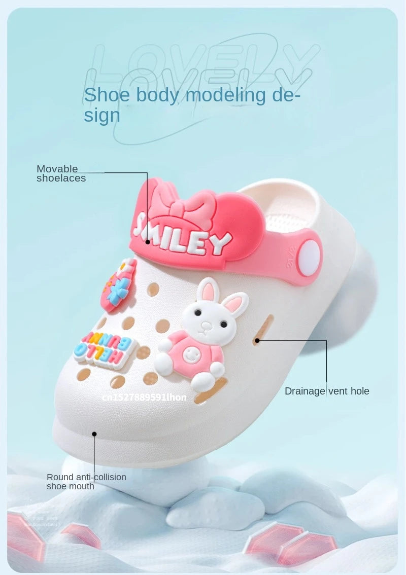 Slippers Baby Shoe Sandals Mules Breathable Boys Girls Sandals with Soft Sole for Indoor Outdoor Activities and Anti-Slip Design - TiniLoom