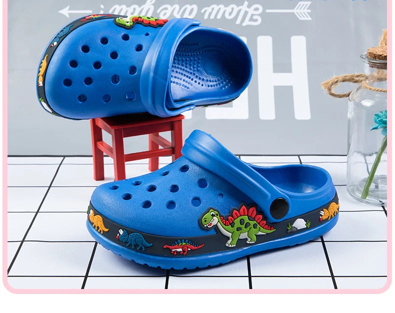 Cute New Animal Baby Boys Slippers Summer Kids Cartoon Sandals Toddler Beach Shoes Girls Cute Slides Children Slippers - TiniLoom