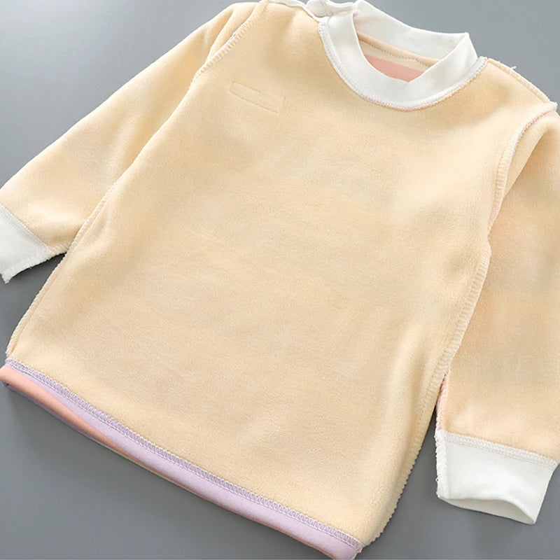 Thicken Warm Plush Children Sets Kids Clothes Boy Girl Underwear Suits Autumn Winter Children Clothinn - TiniLoom