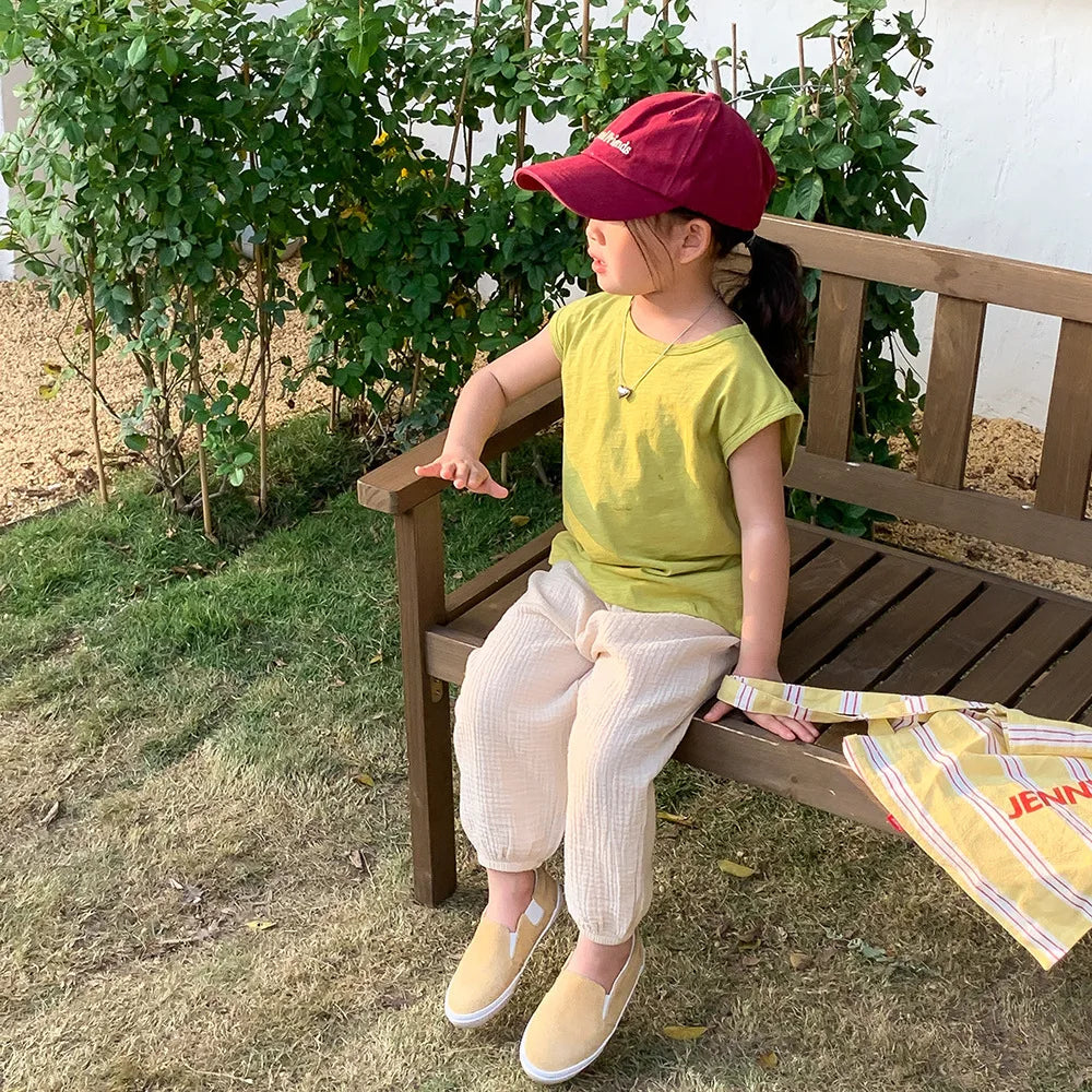 Spring Summer Mosquito Resistant Pants Toddler New Casual Loose Trousers Solid Color Pants Outer Wear Boys Girls Versatile Pants - TiniLoom