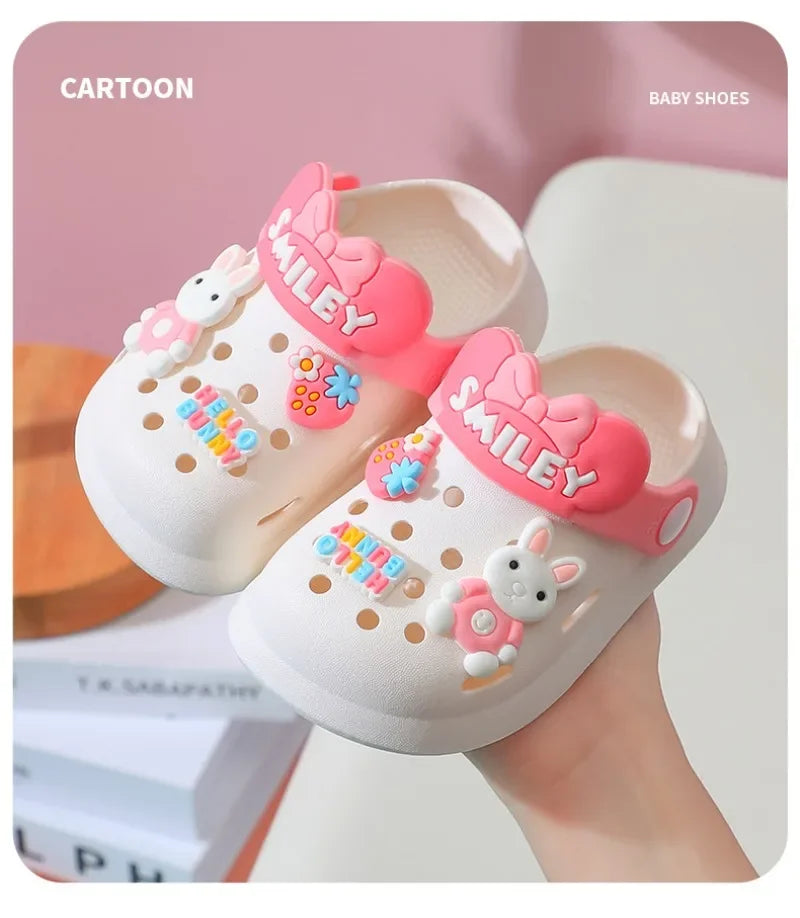 Slippers Baby Shoe Sandals Mules Breathable Boys Girls Sandals with Soft Sole for Indoor Outdoor Activities and Anti-Slip Design - TiniLoom