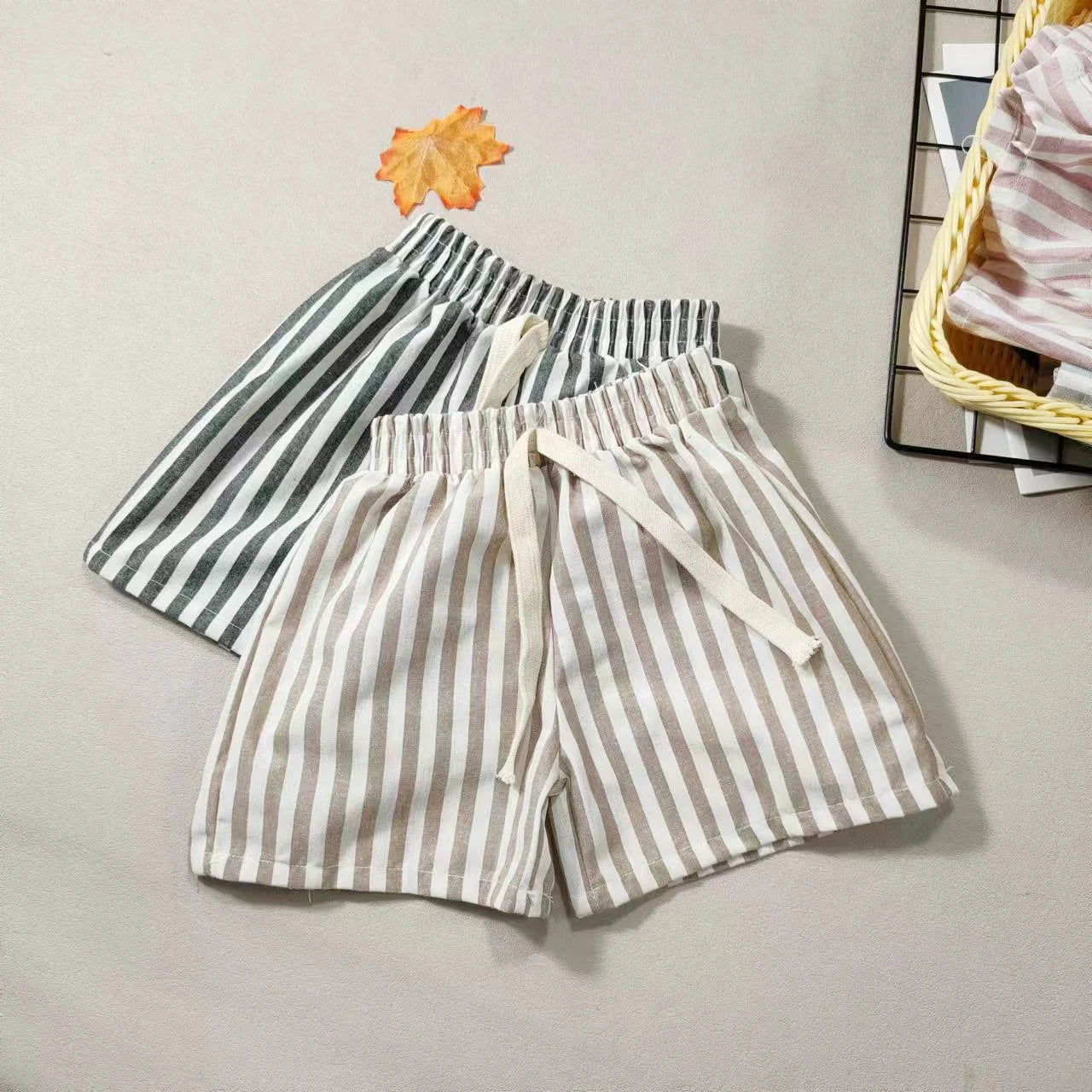 Children's Shorts Children's Pants Single Item Pants Pure Cotton Boys Casual Pants Girls Shorts Baby Jackets Pants British Style - TiniLoom