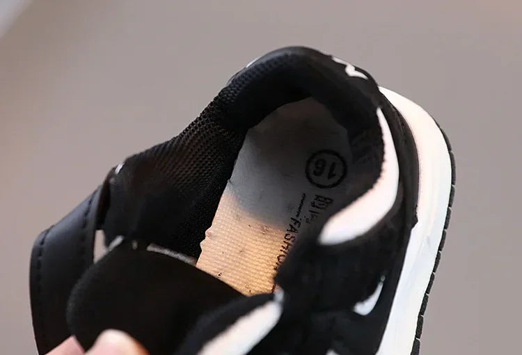 2025 New Toddler Baby Kids Fashion Design Walking Shoes Sneakers White Non-slip Casual Shoes Boys Breathable Outdoor Board Shoes - TiniLoom