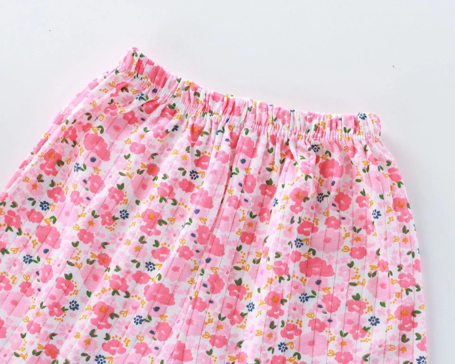 Girls Summer Clothes Sets New Baby Sleeveless Tops Shorts 2 Pieces Suit Girls Square Collar Clothing Set Kids Cotton Clothes - TiniLoom