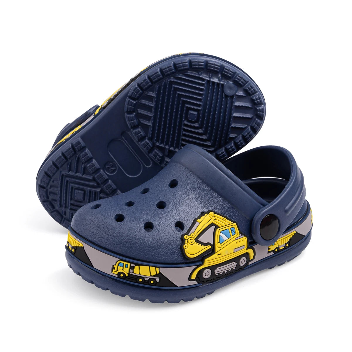 Toddler Girls Boys Flat Heel Sandals Cute Cartoons Unicorn Truck Dinosaur Hole Shoes Beach Water Sports Soft Anti-slip Sole Mule - TiniLoom