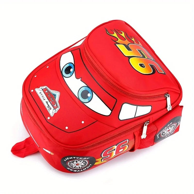 Hot kindergarten cartoon 95 car Travel bag 3D waterproof boys 2-5 years old children backpack - TiniLoom