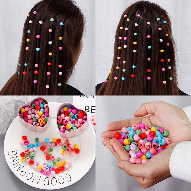 100Pcs Colorful Small Girls Hair Clips Cute Flower Star Hair Claws Styling Hair Braid Hairpins Kids Hair Accessories Headwear - TiniLoom