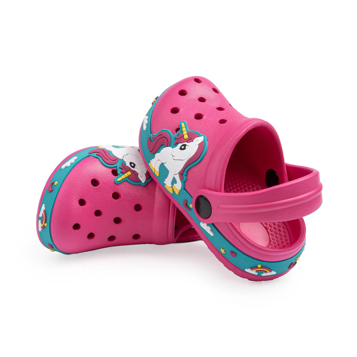 Toddler Girls Boys Flat Heel Sandals Cute Cartoons Unicorn Truck Dinosaur Hole Shoes Beach Water Sports Soft Anti-slip Sole Mule - TiniLoom