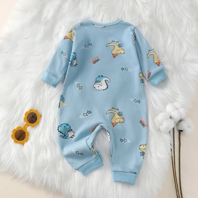 Newborn Baby Romper Autumn New 100% Cotton Girl Boy 0-18M Cute Spring Long Sleeve Soft Infant Clothes