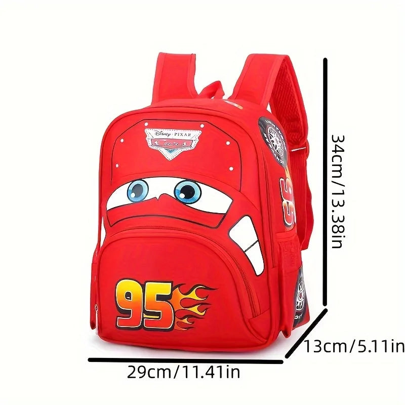 Hot kindergarten cartoon 95 car Travel bag 3D waterproof boys 2-5 years old children backpack - TiniLoom