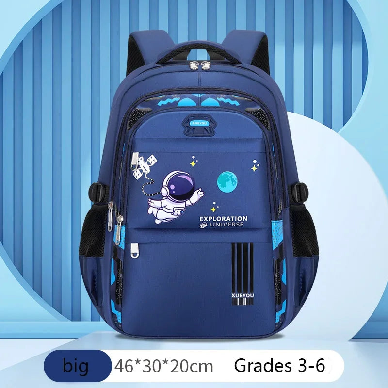 Kid Backpack 2-16Year Children School Bags for Boys Astronaut School Backpack Waterproof Primary Boy Book Bag Mochila Infantil - TiniLoom