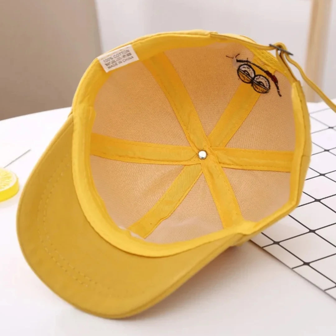 Girls Boy Adjustable Hat Children's Kid Baseball Cap Sunscreen Baby Hat Hip Hop M Letter Embroidered Kids Caps 1-6-8-12-15 Years - TiniLoom