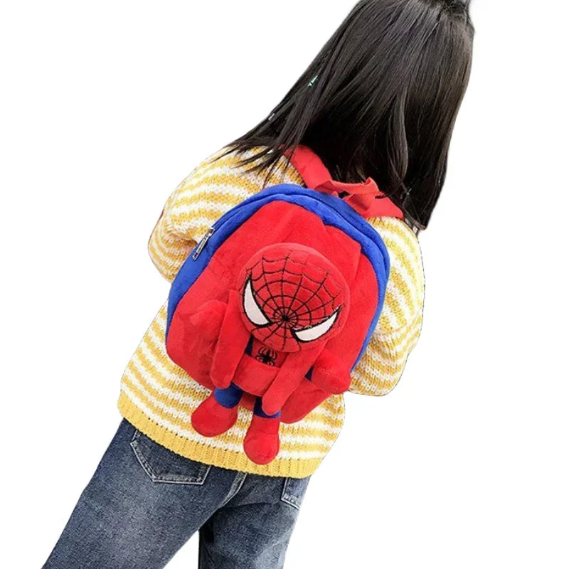 Cartoon cartoon fashion character backpack children casual plush backpack cute kindergarten boy and girl schoolbag gift - TiniLoom