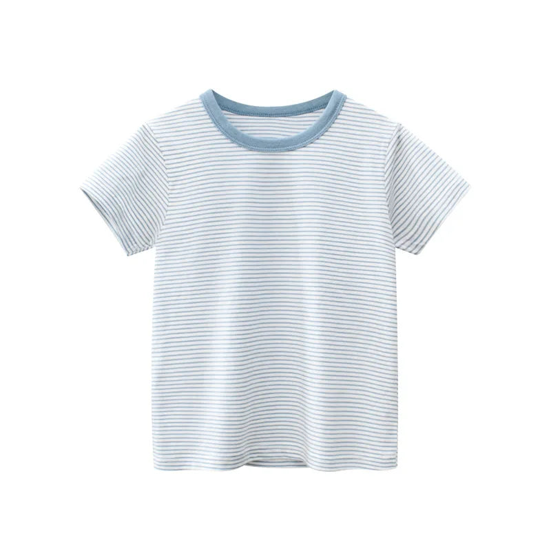 2-9 Years Children Short Sleeve T-shirts Korean Version Kids Clothing Boy Baby Cotton Tees Summer Cartoon Tops - TiniLoom