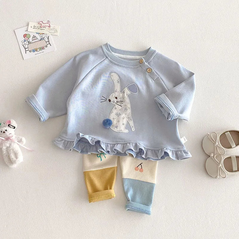 MILANCEL New Spring Kids Jeans 0-5T Baby Cute Three Dimensional Love Trousers Children Girls Thin Style Denim Blue Pants - TiniLoom