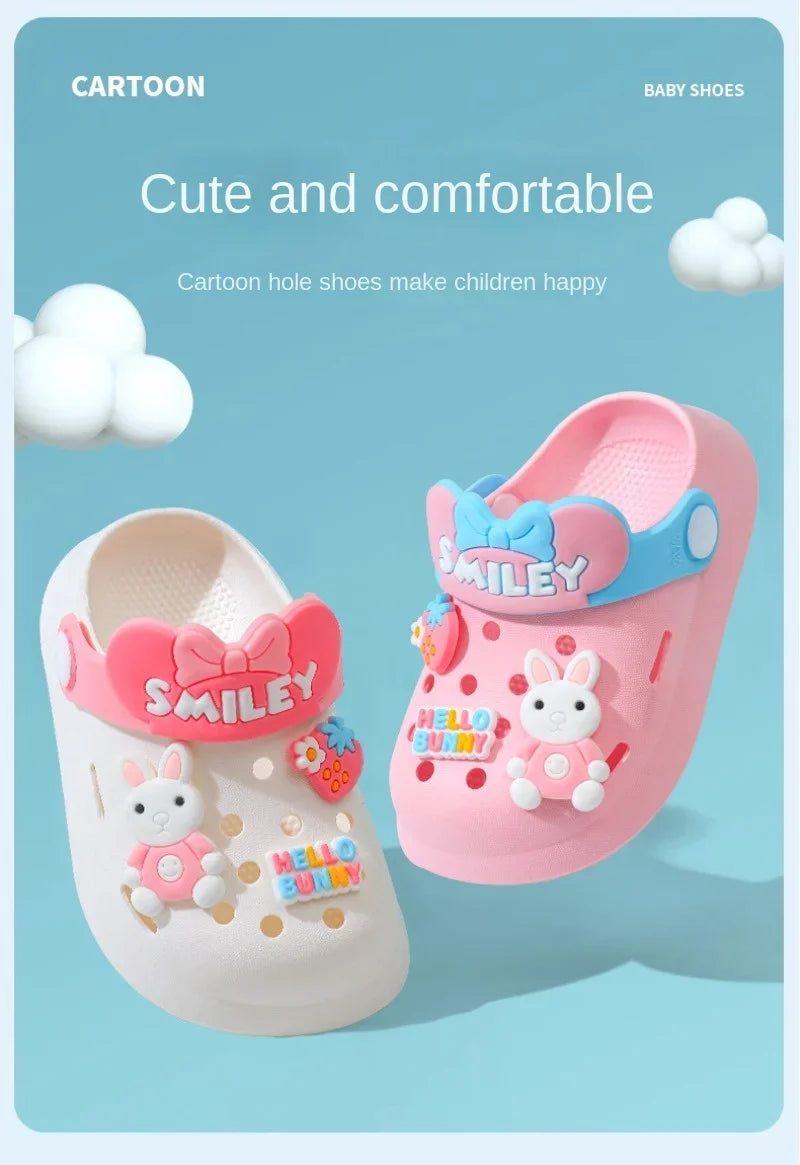 Slippers Baby Shoe Sandals Mules Breathable Boys Girls Sandals with Soft Sole for Indoor Outdoor Activities and Anti-Slip Design - TiniLoom