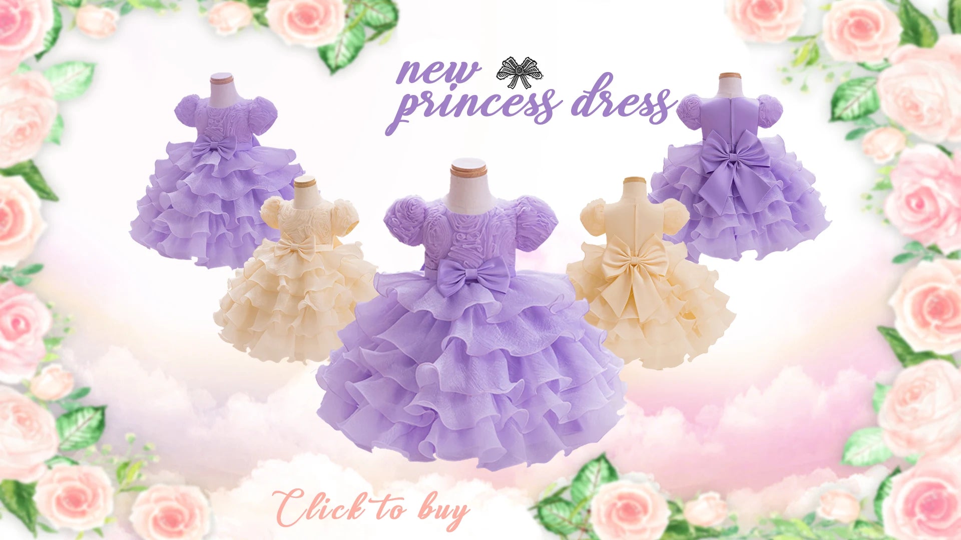 Girls  princess dress 1-5 Y baby Girls wedding sleeveless three-dimensional butterfly mesh carnival birthday party evening dress - TiniLoom
