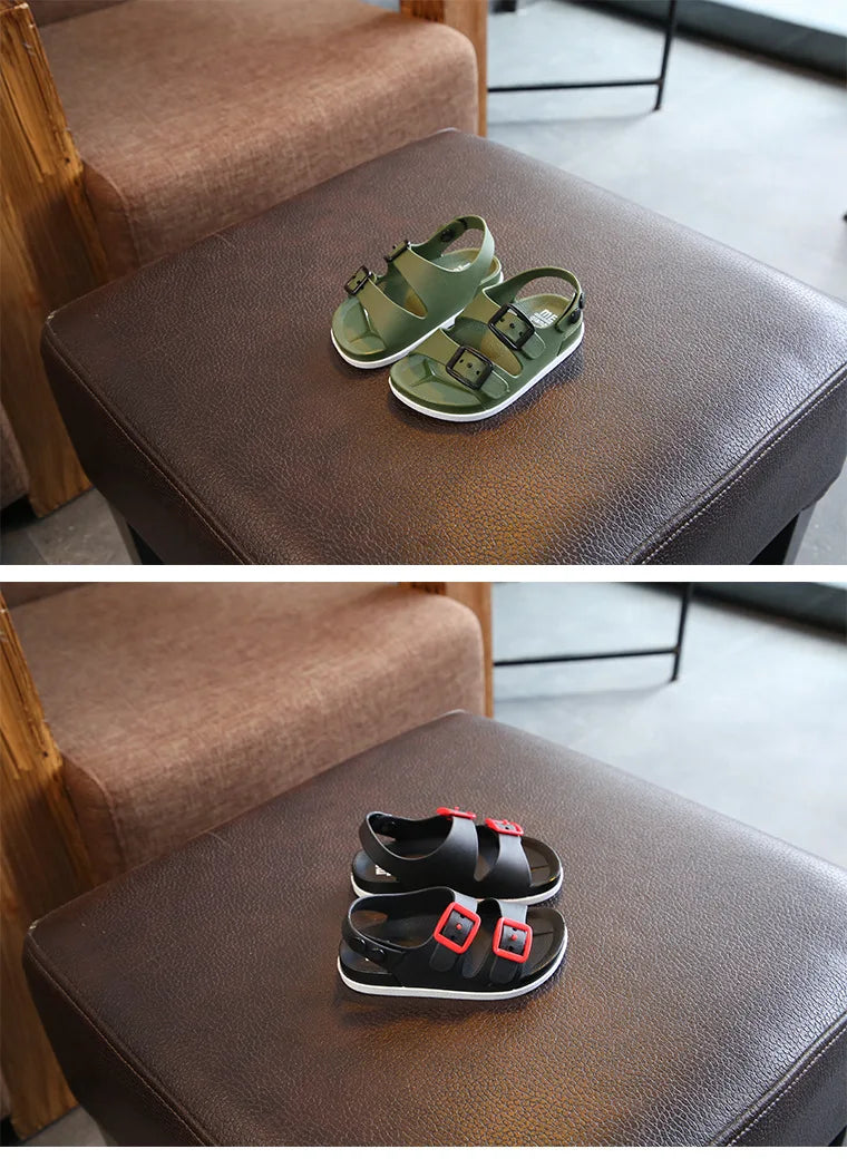 Kids Sandals Boys Girls Beach Shoes Soft Lightweight Closed-Toe Outdoor Children's Toddler Sandasl for Baby Shoes Summer - TiniLoom