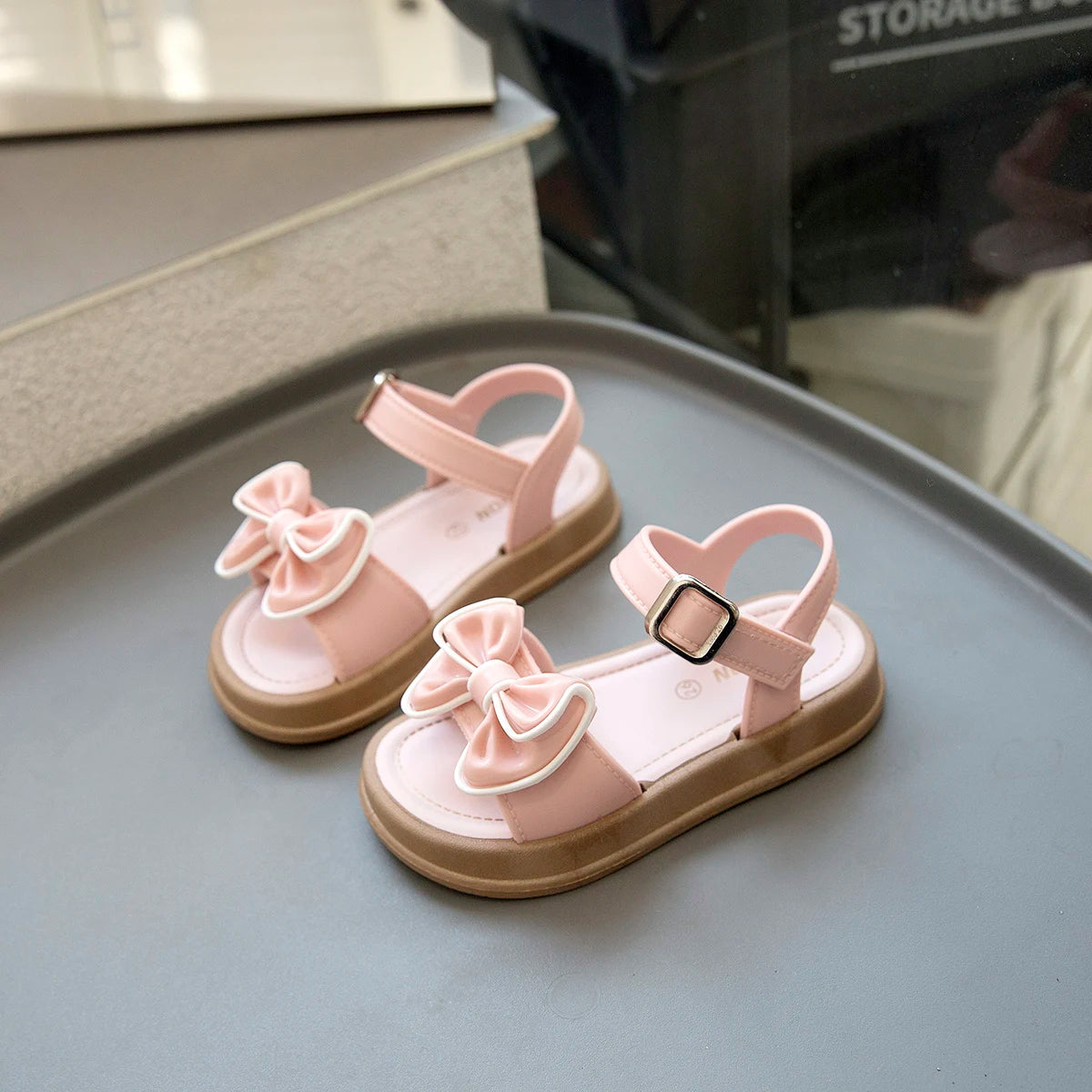 Girls Princess Summer Sandals Children Summer Beach Shoes Open Toe Shoes Fashion Bowknot Casual girls sandals summer shoes - TiniLoom