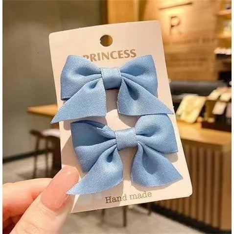 2 Piece Bow Hair Clip Elegant Flower Hair Clips For Kids Ladies Set Hairpin Hair Accessories Korean Style Bair Accessories - TiniLoom