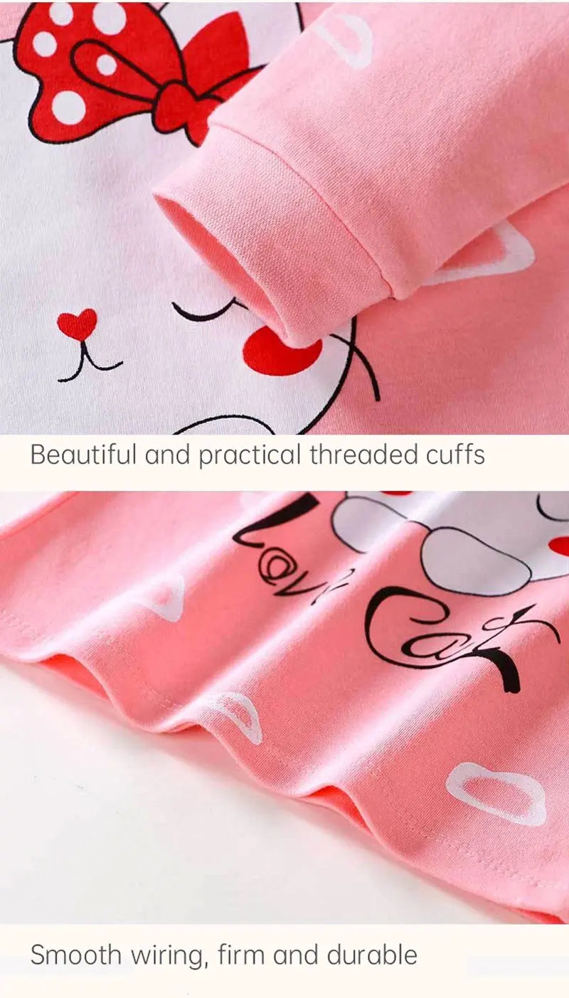 Kids Clothes Children Sets Children's Clothing Boys Girls CottonAutumn winter Clothing Pants Sleepwear Underwear Christmas Gift - TiniLoom